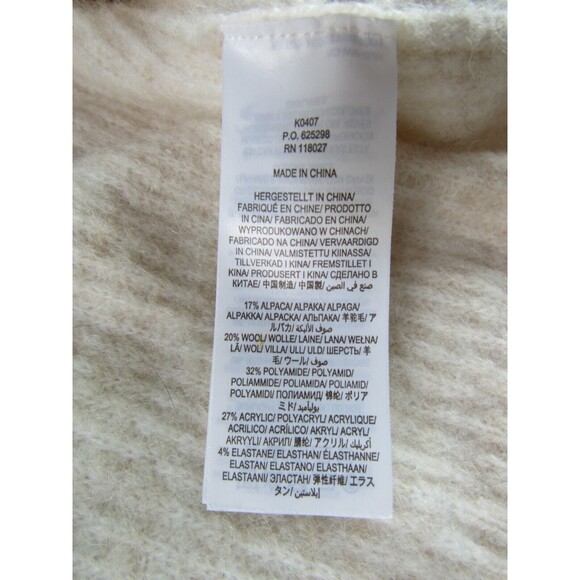 Boden Womens Size 10 Ivory Cream Sweater Cozy Alpaca Wool Square Neck Minimalist - Picture 9 of 16